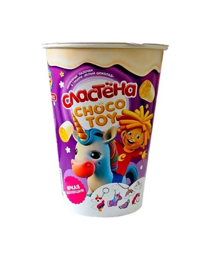 Палочки кукурузные Сластёна Choco Toy Яркая коллекция в глазури Молочный шоколад 100 гр
