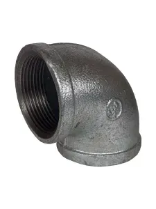 Угольник чугунный оцинкованный 1/2" ВР (Ду15) Fittex Plus / 2шт