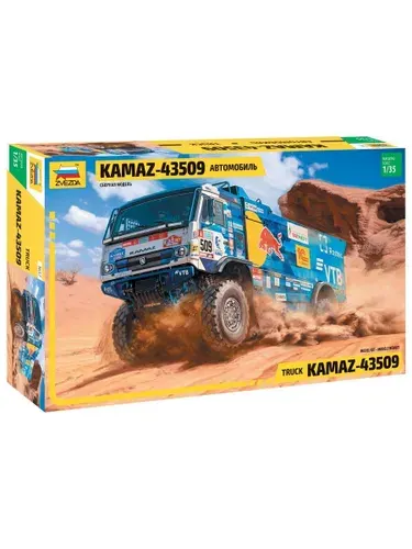 Сборная модель автомобиля спортивный грузовик КАМАЗ-43509 Масштаб 1/35 (21 см) Звезда Арт. 3657
