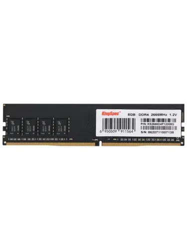 KingSpec Оперативная память DDR4, 2666 МГц, 1 x 8 ГБ (KS2666D4P12008G)