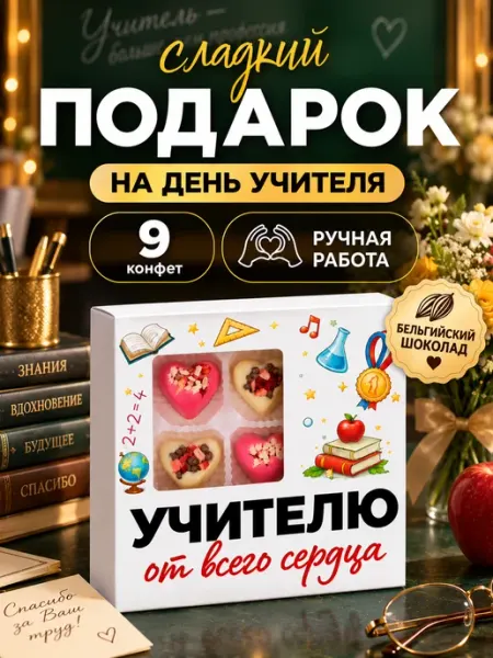 K&O Chocolate Подарок учителю на выпускной конфеты от родителей