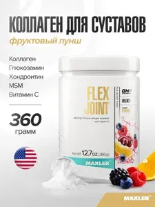 Комплекс с коллагеном для здоровья связок и суставов в порошке Maxler Flex Joint 360г Цитрус (1 банка)