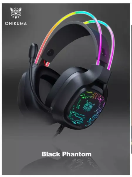 Great Choice Игровые наушники с RGB ONICUMA X22 с гарнитурой, проводные