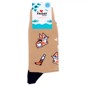 Носки St. Friday Socks мужские, женские Корги убийцы, 1 пара