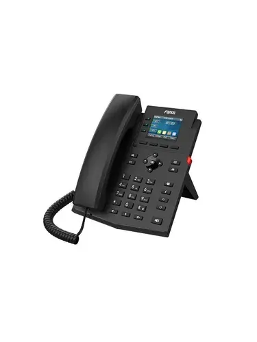 Телефон SIP Fanvil X303 2xEthernet 10/100,LCD 320x240,цветной дисплей 2,4, 4 аккаунта SIP,G722,Opus,Ipv-6,порт для гарнитуры,книга на 1000 записей,6-т
