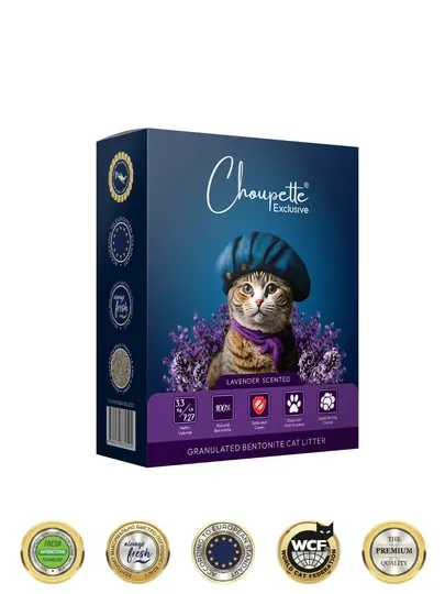 Гранулированный наполнитель для кошачьего туалета Choupette Exclusive Lavender