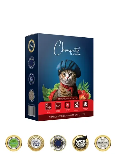 Гранулированный наполнитель для кошачьего туалета Choupette Exclusive Strawberry