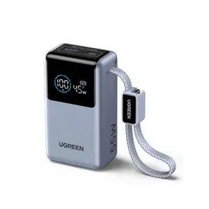 Компактный повербанк Ugreen PB727, 55Вт, 10000мАч