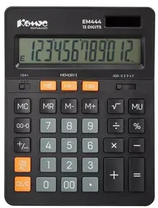 Комус Калькулятор настольный 12 разрядный, 204x155 мм, черный