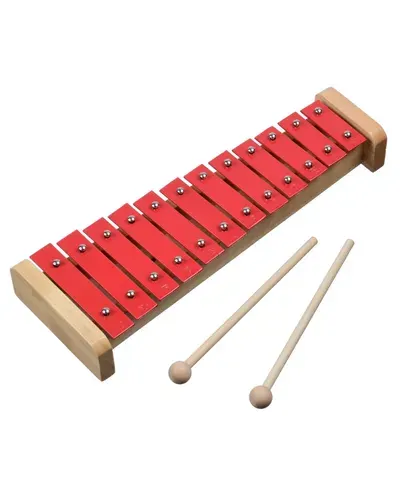 DEKKO TG-12 RD КРАСНЫЙ - Металлофон диатонический, 12 нот