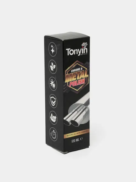 Полироль хрома, никеля и металла CHROME & METAL POLISH, 120 мл