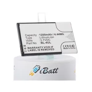 Аккумуляторная батарея iBatt 1200mAh для телефонов, смартфонов Nokia BL-4UL