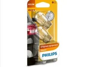 Лампа автомобильная накаливания Philips Vision W21/5W 21/5W 2 шт. (12066B2)