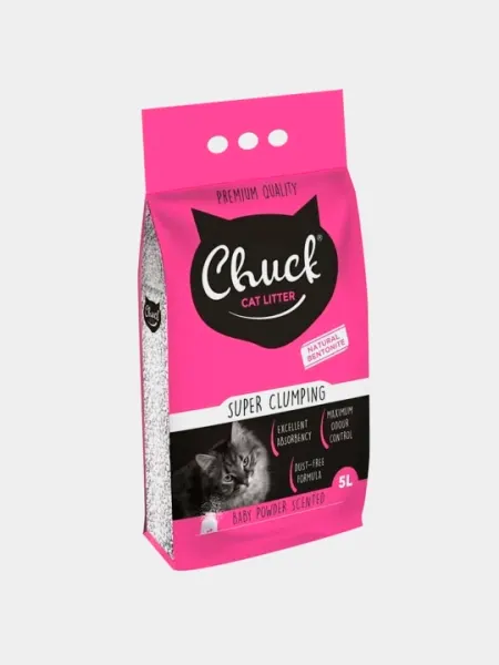 Комкующий наполнитель "Chuck" для кошачьих туалетов