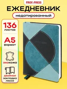 Ежедневник недатированный A5 136 листов Prof-Press
