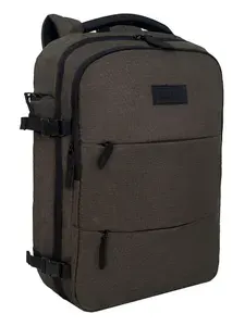 Рюкзак молодежный GRIZZLY с отделением для ноутбука 15", креплением для чемодана и потайным карманом, мужской, RQ-405-1