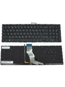 Клавиатура для ноутбука HP Pavilion 15-ab, 15-ae, черная, без рамки, с подсветкой