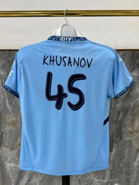 Футбольная форма Manchester City. Абдукадыр Хусанов, для детей и взрослых