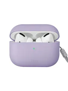 Чехол Uniq LINO для беспроводных наушников Apple Airpods Pro 2 / на Эпл Аирподс Про 2 силиконовый с эффектом софт тач со шнурком на запястье, лавандовый