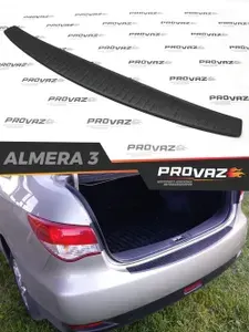 Защита на задний бампер для Nissan Almera / Ниссан Альмера 2012-2023 G15 автомобильный молдинг, защита на задний бампер