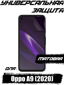 (2шт.) Гидрогелевая противоударная пленка Lava для OPPO A9 2020 с эффектом самовосстановления, Матовая