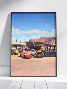 Плакат на стену для интерьера Тачки (Cars мультик 27) - Постер по мультфильму кино формата А4 (21x30 см)