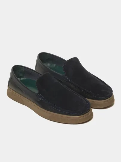 Мужские кожаные мокасины Clarks, классические, черные