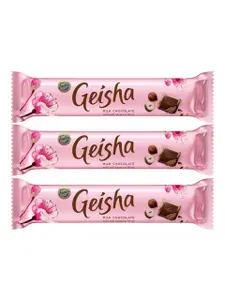 Шоколадные батончики Fazer Geisha с лесным орехом и нугой, комплект 3уп по 37г (Финляндия)