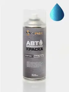Автомобильная краска FixPaint Spray CHEVROLET, код цвета 392A, название PAZIFIKBLAU, в аэрозольном баллончике 520 мл