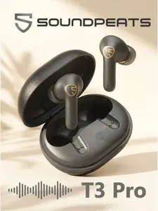 Наушники беспроводные T3 Pro SoundPeats, ANC шумоподавление, bluetooth 5.4 гарнитура