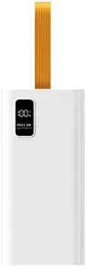 Внешний аккумулятор (Power Bank) PERO PB09 50000 mAh, Li-Pol, output USB-C + 4 USB-A, белый
