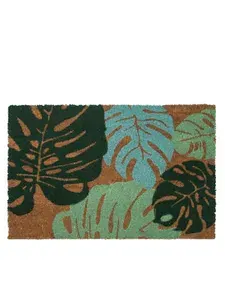 Коврик придверный из кокосовой койры Borghouse "Tropical leaves", размером 60 x 40 см
