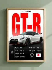 Постер "Nissan GT-R Nismo", 42х29.7 см