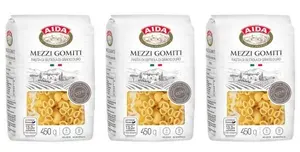 Aida Макаронные изделия Mezzi Gomiti Рожок, 450 г, 3 шт