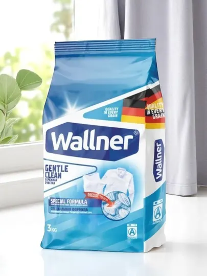 Стиральный порошок Wallner Gentle Clean, 3 кг, для белого и цветного белья