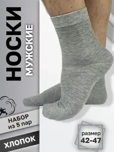 Носки Шарм мужские Мягкие носки из отборного хлопка, 5 пар