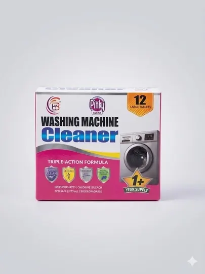 Таблетки для очистки стиральных машин Pinky Clean от накипи и грязи, 12 шт