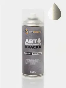 Краска FIAT, код 506, GOLDEN WHITE, автомобильная эмаль FixPaint Spray в аэрозольном баллончике 520 мл