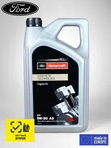 Motorcraft Ford 5W-30 Масло моторное, Синтетическое, 5 л