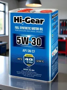 Hi-Gear масло 5W-30 Масло моторное, Синтетическое, 4 л