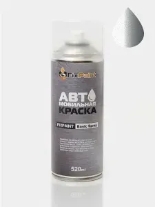 Краска OPEL, код 636R, SOVEREIGN SILVER, автомобильная эмаль FixPaint Spray в аэрозольном баллончике 520 мл