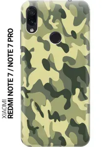Ультратонкий силиконовый чехол-накладка для Xiaomi Redmi Note 7 / Note 7 Pro с принтом "Хаки"