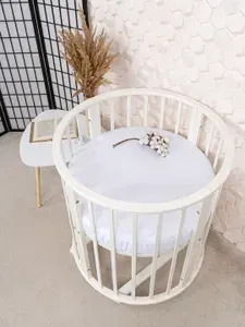 Наматрасник непромокаемый круглый на резинке happy moon, 75x75 см