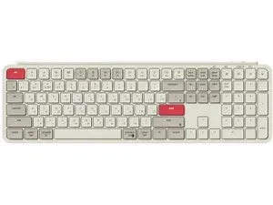 Клавиатура беспроводная Keychron B6 Pro, Bluetooth/Wireless, 800 мАч, Белый/Серый/Красный B6PK13 B6P-K13
