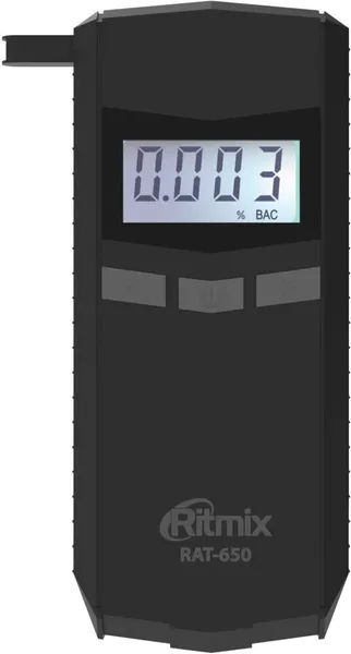 Алкотестер RITMIX RAT-650, электрохимический, черный (80000172)