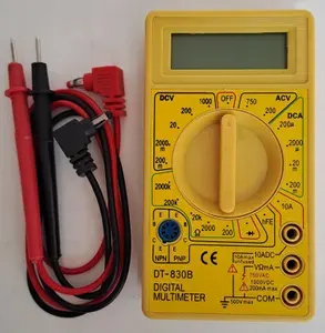Мультиметр токоизмерительный цифровой DT 830B, желтый