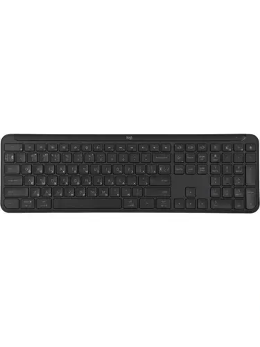 Клавиатура Logitech K950 черный USB беспроводная BT/Radio slim (920-012434)