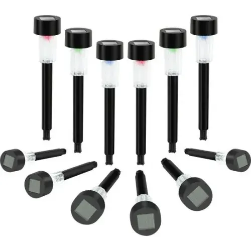 Светильник уличный DEFENDER HOME GPL-002, LED, RGB, садовый, солнечная батарея, IP44, 12 штук (96002DF)