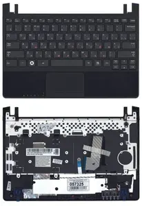 Клавиатура для ноутбука Samsung N230 Series, p/n: 9Z.N4PSN.B0V, черная с черным топкейсом
