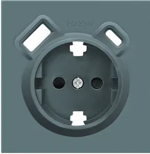 Donel Накладка для розетки с зарядным устройством USB A+C, с защитными шторками цвет матовый изумруд, серия R98 DA22239, без механизма